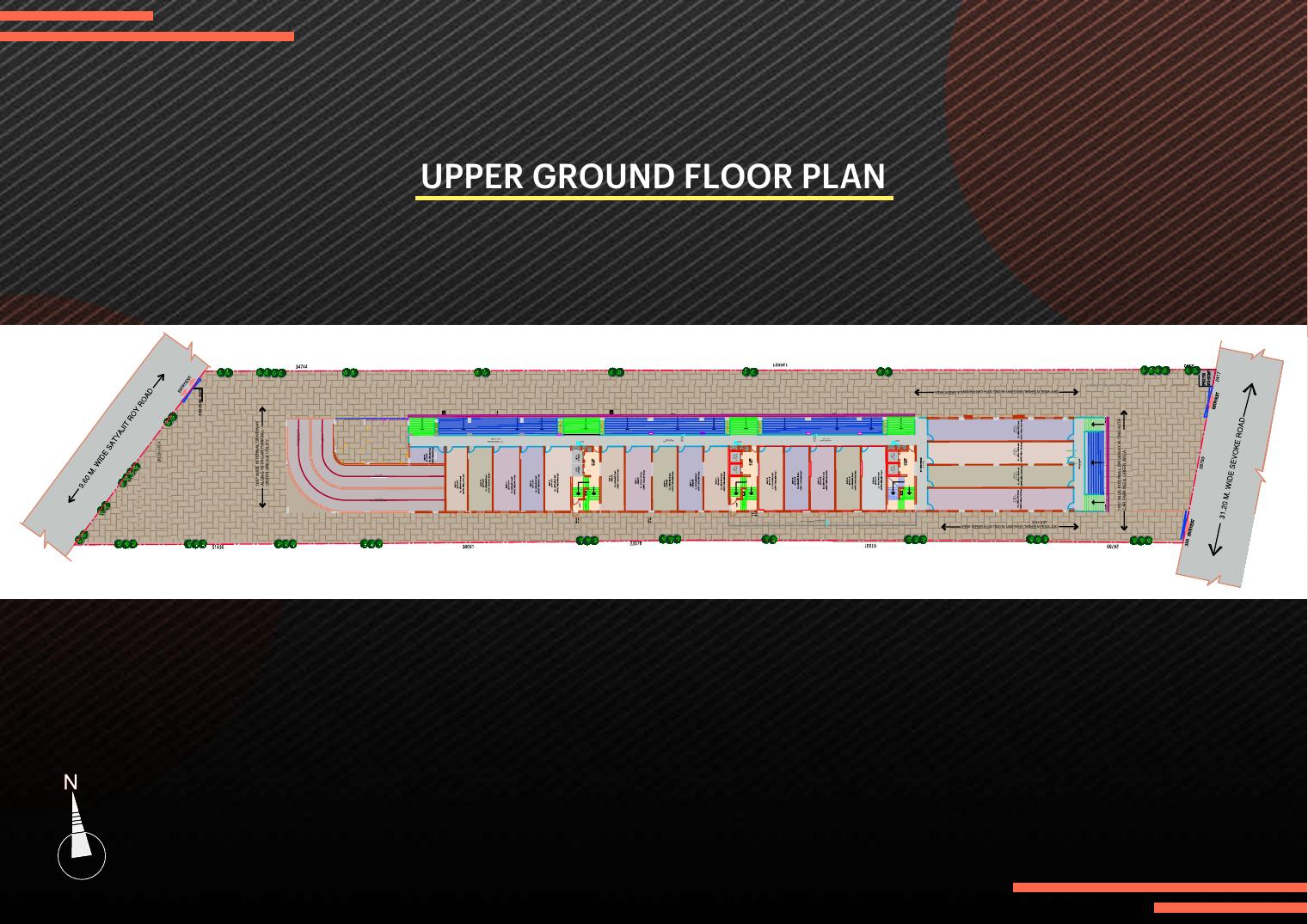 Upper ground floor plan for Deepak Plaza